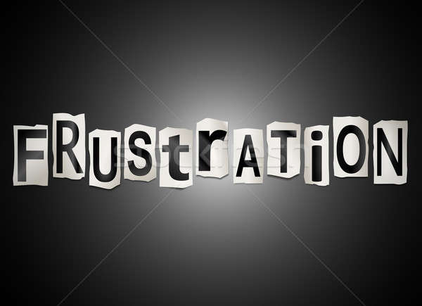 Frustration word concept. Stock photo © 72soul