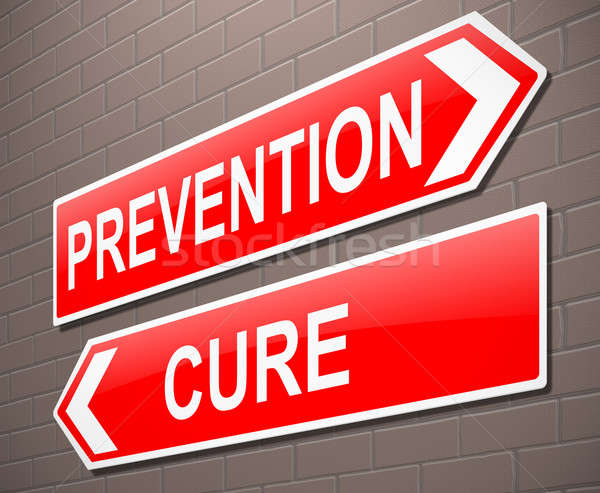 Prevenção curar ilustração assinar saúde gráfico Foto stock © 72soul