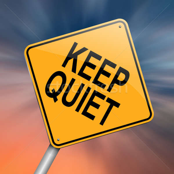 Keep quiet concept. Stock photo © 72soul