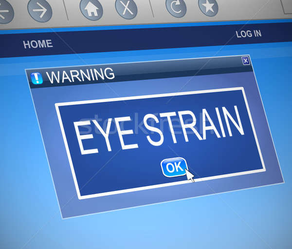 Eye strain concept. Stock photo © 72soul