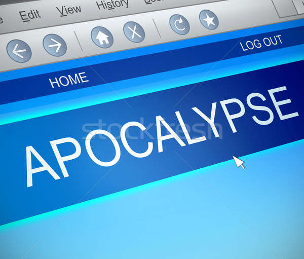Apokalypse Informationen Illustration Bildschirm erfassen Technologie Stock foto © 72soul
