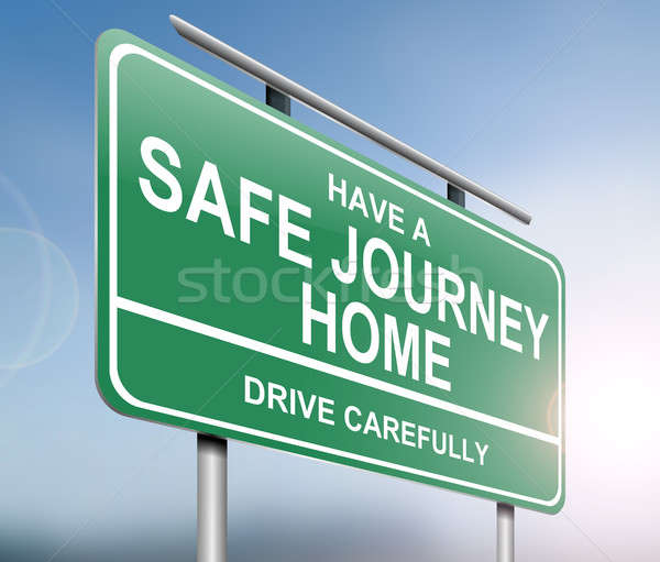Drive safely sign. Stock photo © 72soul