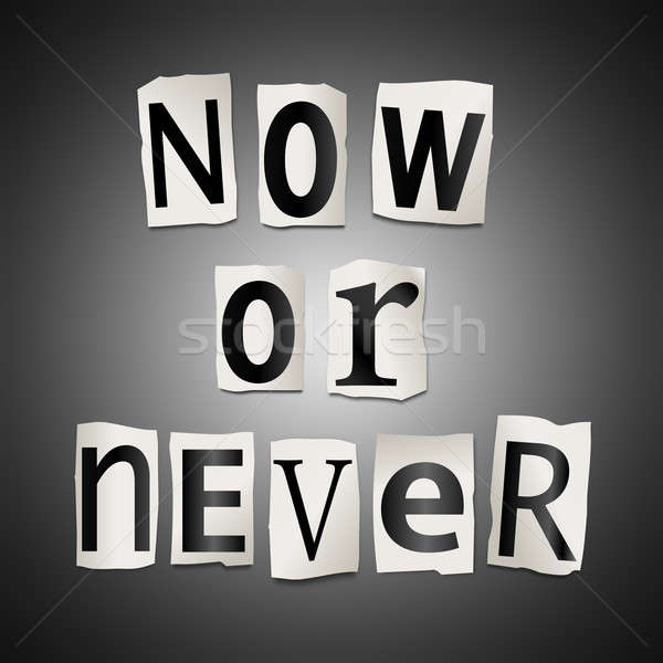 Now or never concept. Stock photo © 72soul