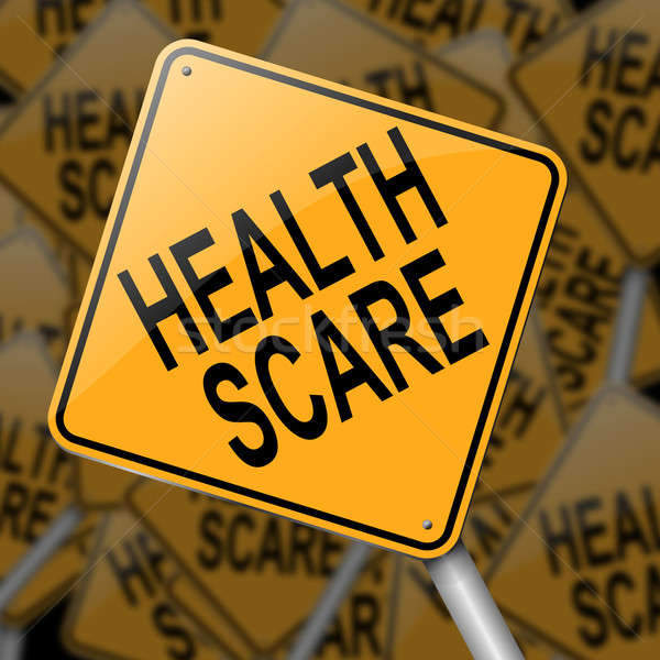 Illustration depicting a sign with a health scare concept. Stock photo © 72soul