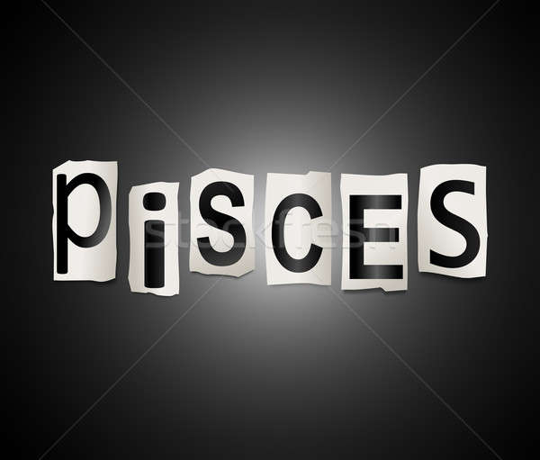 Pisces word concept. Stock photo © 72soul