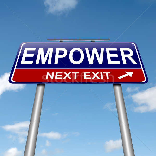 Stock photo: Empower concept.