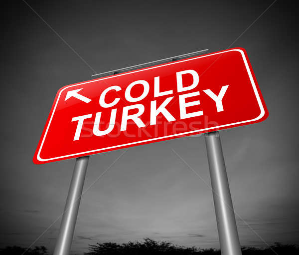 Cold turkey concept. Stock photo © 72soul