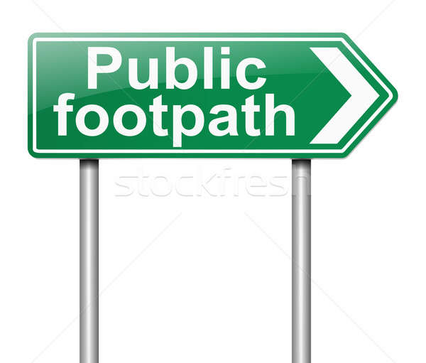 Public Footpath sign. Stock photo © 72soul