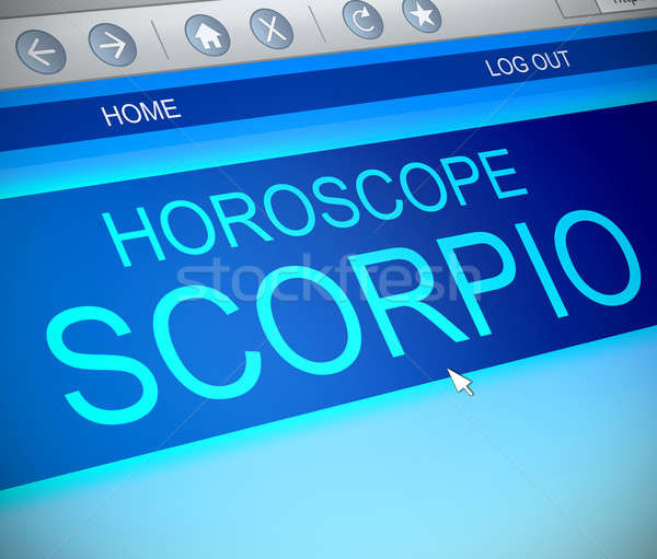 Scorpio horoscope concept. Stock photo © 72soul