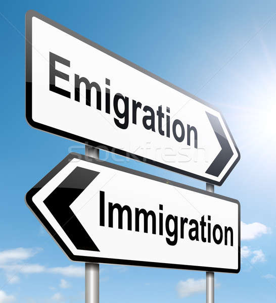 Immigration or emigration. Stock photo © 72soul