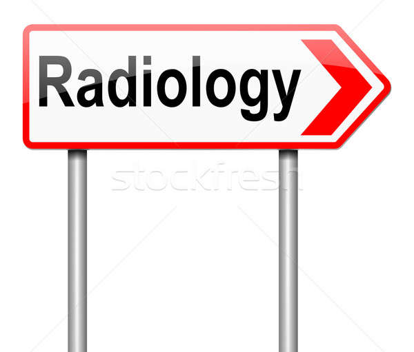 Radiologie signe illustration fond nucléaire Photo stock © 72soul