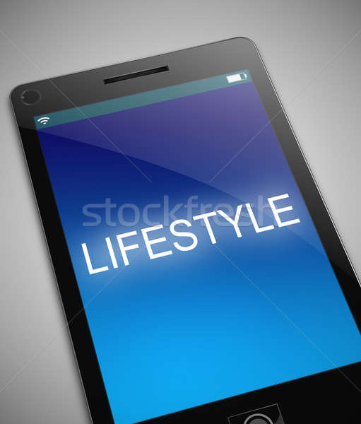 Technologie Lifestyle Illustration Telefon Leben Handy Stock foto © 72soul