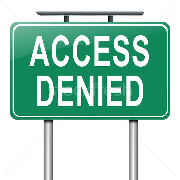 Stock photo: Access denied concept.