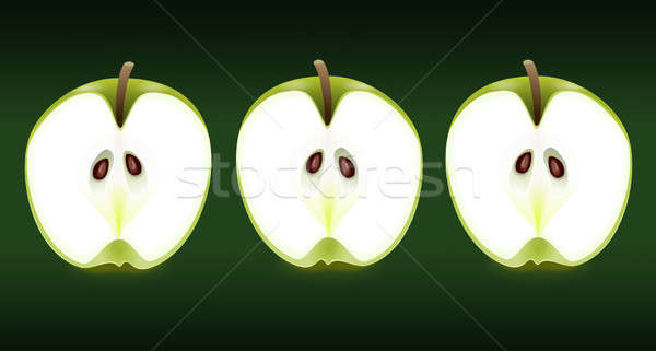 Apple halves. Stock photo © 72soul