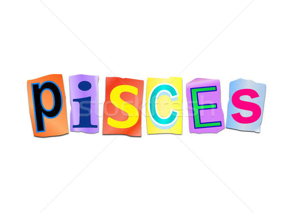 Pisces word concept. Stock photo © 72soul