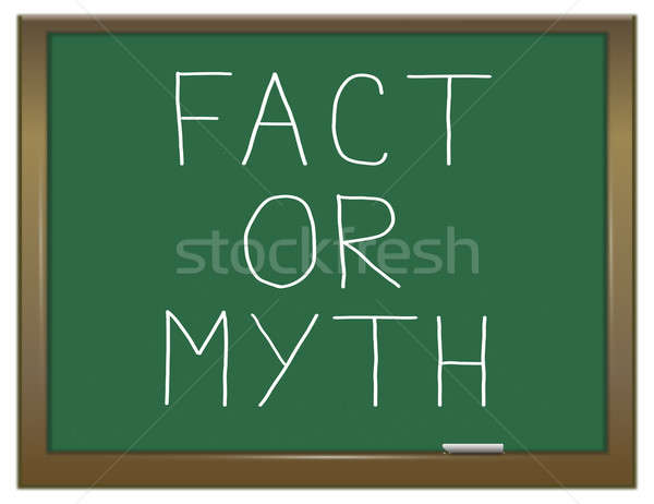 Feit mythe illustratie groene schoolbord informatie Stockfoto © 72soul
