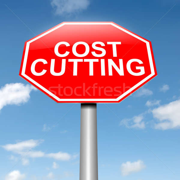 Stock photo: Cost cutting concept.