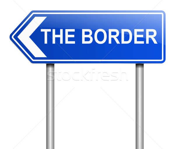 Border sign concept. Stock photo © 72soul