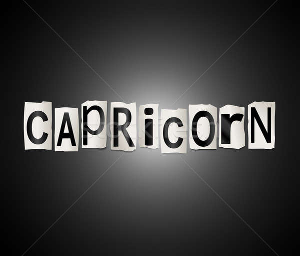 Capricorn word concept. Stock photo © 72soul