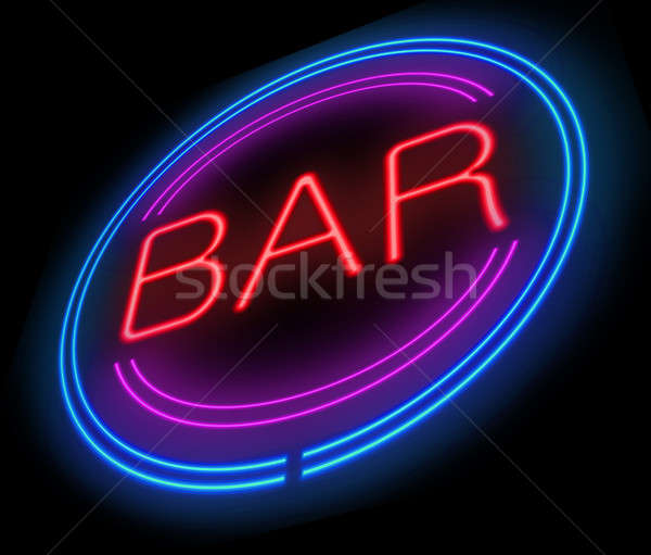 Bar sign. Stock photo © 72soul