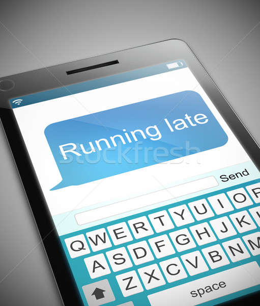 Running late message concept. Stock photo © 72soul