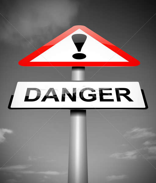 Pericol ilustrare semna grafic înfricoşător caz de urgenţă Imagine de stoc © 72soul