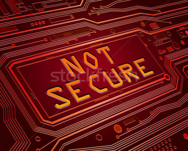 Not secure concept. Stock photo © 72soul