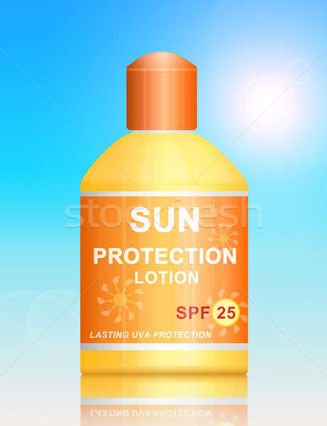 SPF 25 sun protection lotion. Stock photo © 72soul