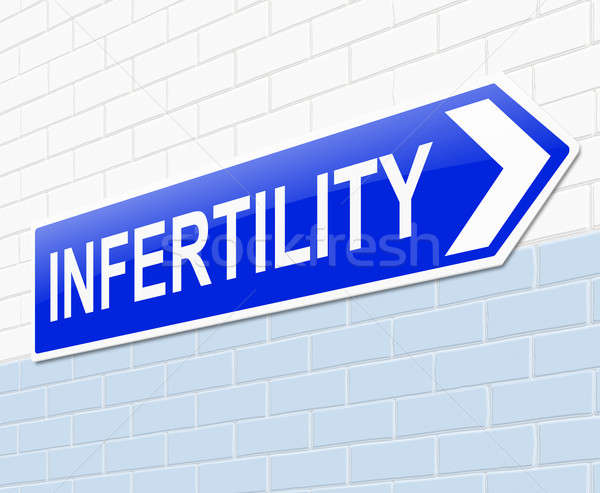 Unfruchtbarkeit Illustration Zeichen medizinischen Gesundheit Krankenhaus Stock foto © 72soul