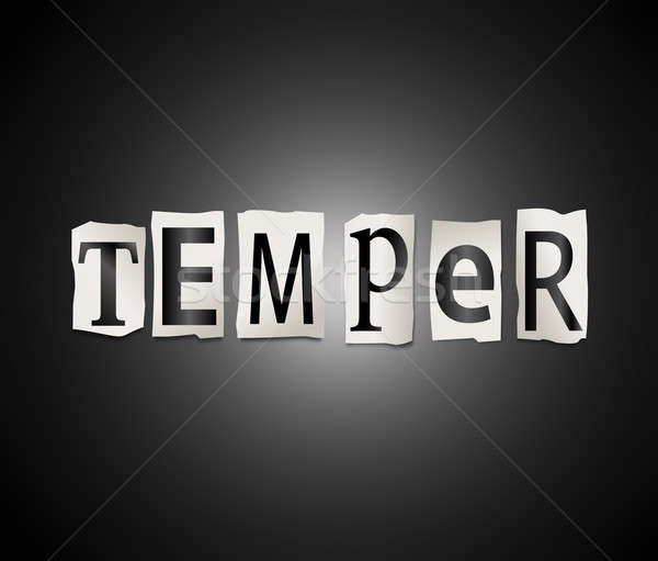 Temper concept. Stock photo © 72soul