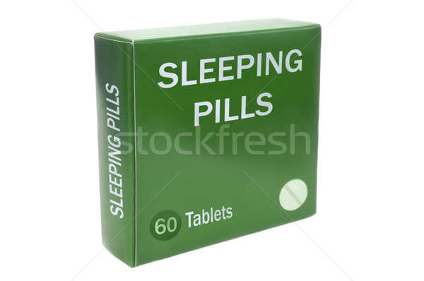 Insomnie vert boîte mots dormir [[stock_photo]] © 72soul