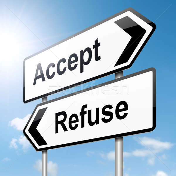 Accept or refuse concept.  Stock photo © 72soul