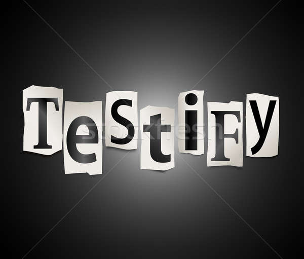 Testify concept. Stock photo © 72soul
