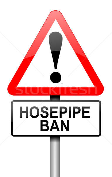 Hose pipe ban warning. Stock photo © 72soul