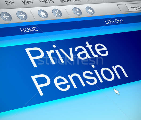 Pensión ilustración pantalla del ordenador capturar dinero Screen Foto stock © 72soul