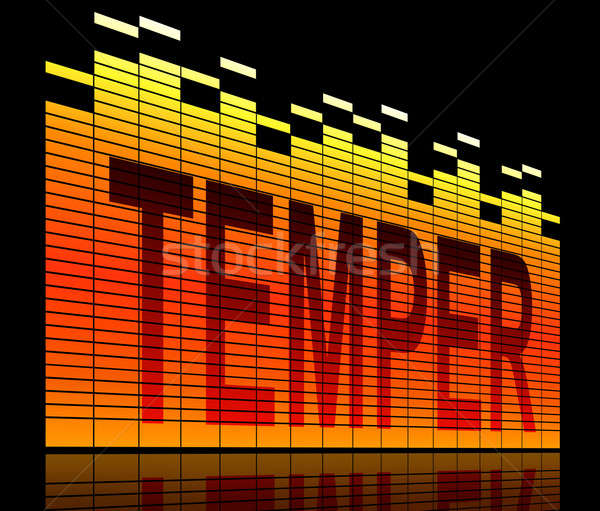 Stock photo: Temper concept.