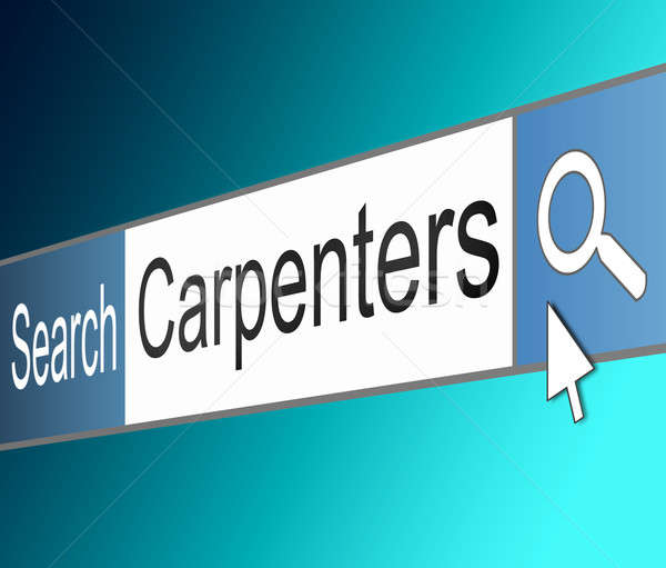 Carpenter search concept. Stock photo © 72soul
