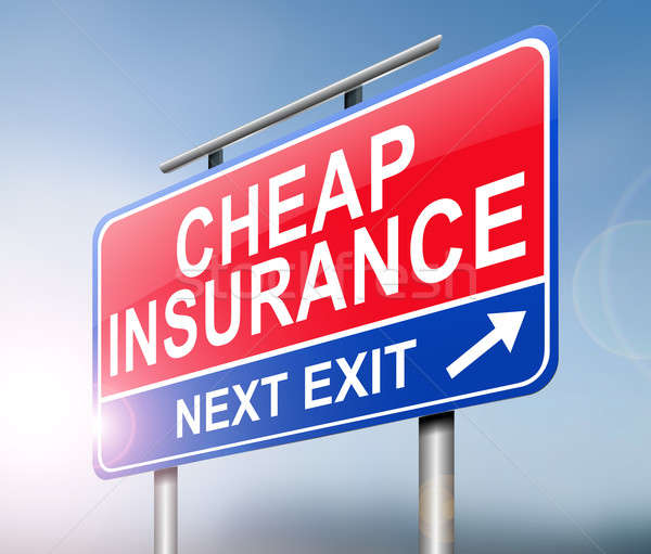 Cheap insurance concept. Stock photo © 72soul