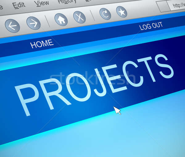 Projects information concept. Stock photo © 72soul