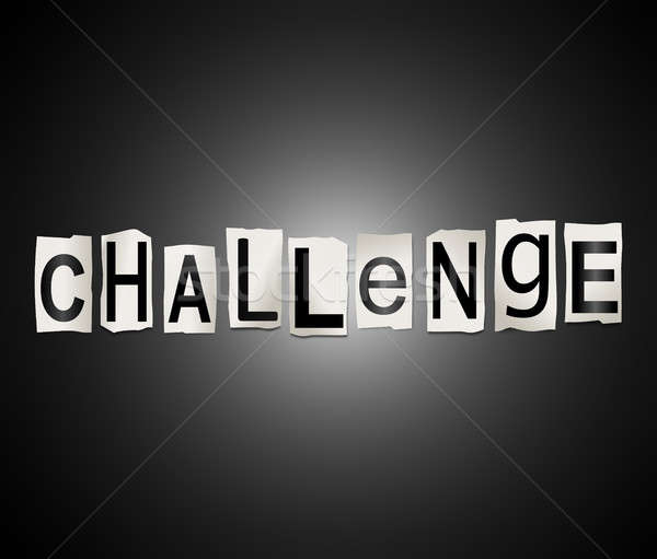 Challenge word concept. Stock photo © 72soul