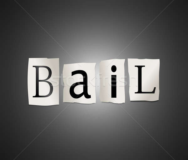 Bail illustrazione stampata lettere forma Foto d'archivio © 72soul