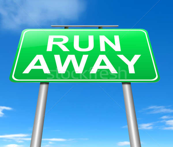 Run away concept. Stock photo © 72soul