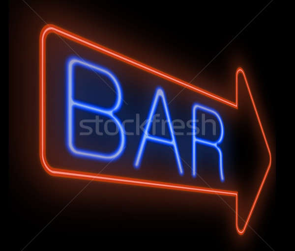Bar sign. Stock photo © 72soul