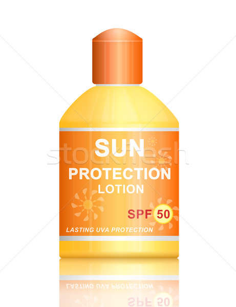 SPF 50 sun protection lotion. Stock photo © 72soul