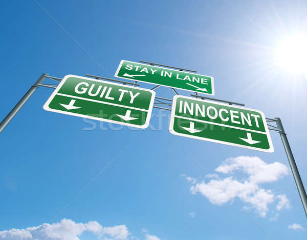 Stock photo: Guilty or innocent.