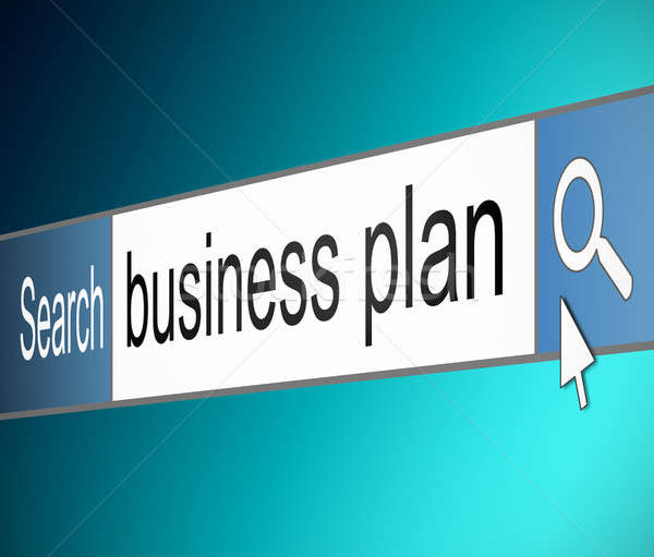 Business Plan Illustration Bildschirm erschossen Internet Stock foto © 72soul