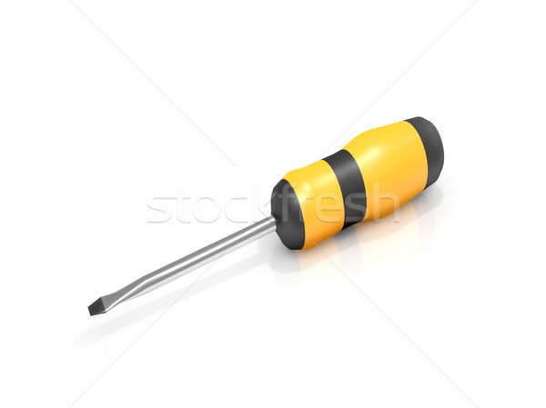 отвертка белый иллюстрация инструментом объект аппаратных Сток-фото © 72soul