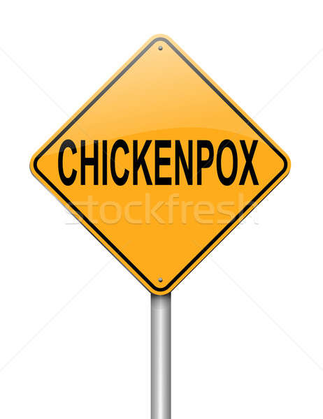 Stock photo: Chickenpox concept.