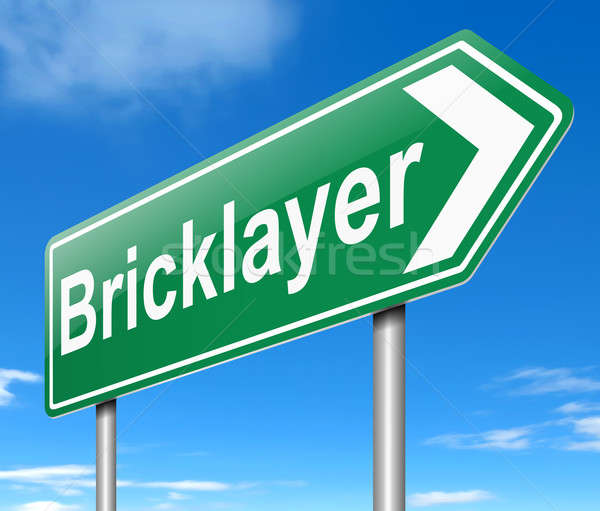 Bricklayer concept. Stock photo © 72soul