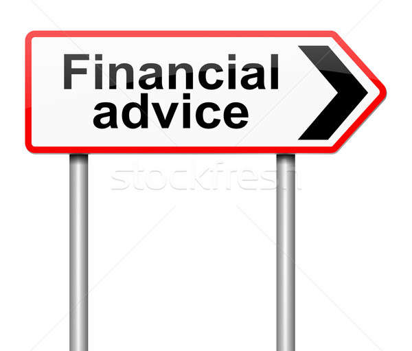 Asesoramiento financiero ilustración signo ayudar financiar información Foto stock © 72soul